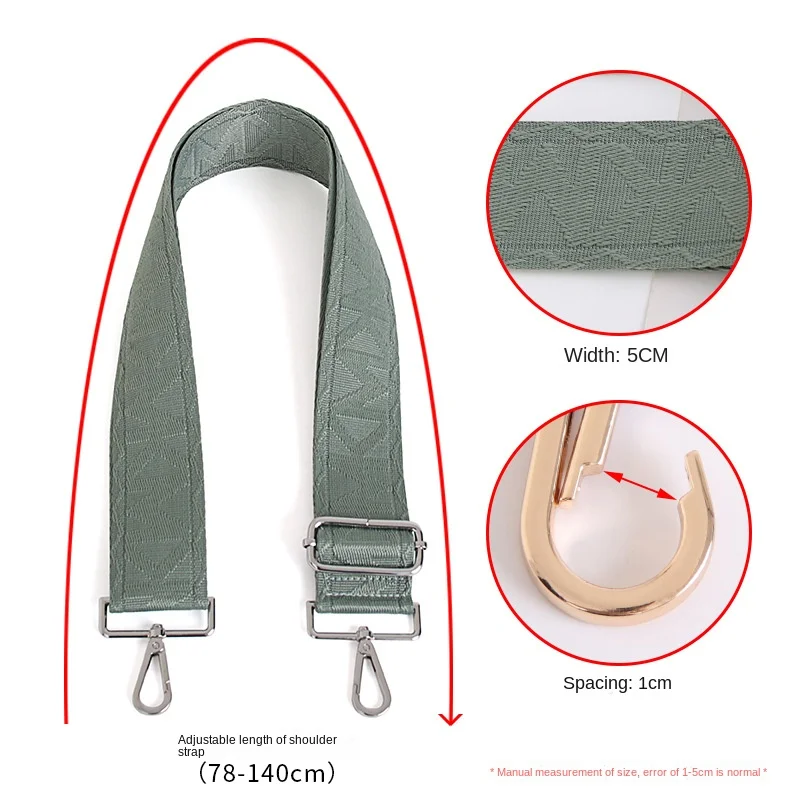 Solid color bag strap handmade bag accessories asas para bolso bag strap for crossbody handbag strap correa bolsa camara