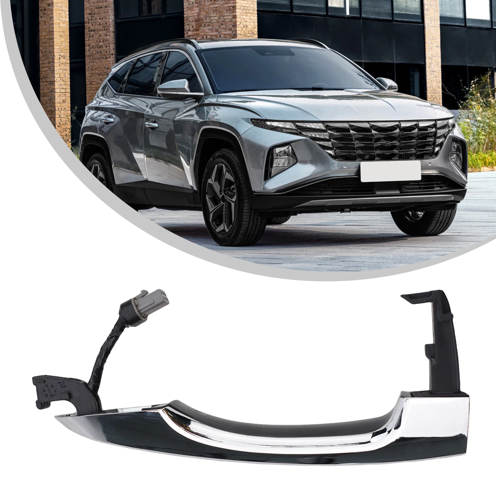 

Front Left Door Outside Handles For Smart Key Handle For Hyundai For Tucson 2016-2021 82651-D3710 For Trims Come With For Smart