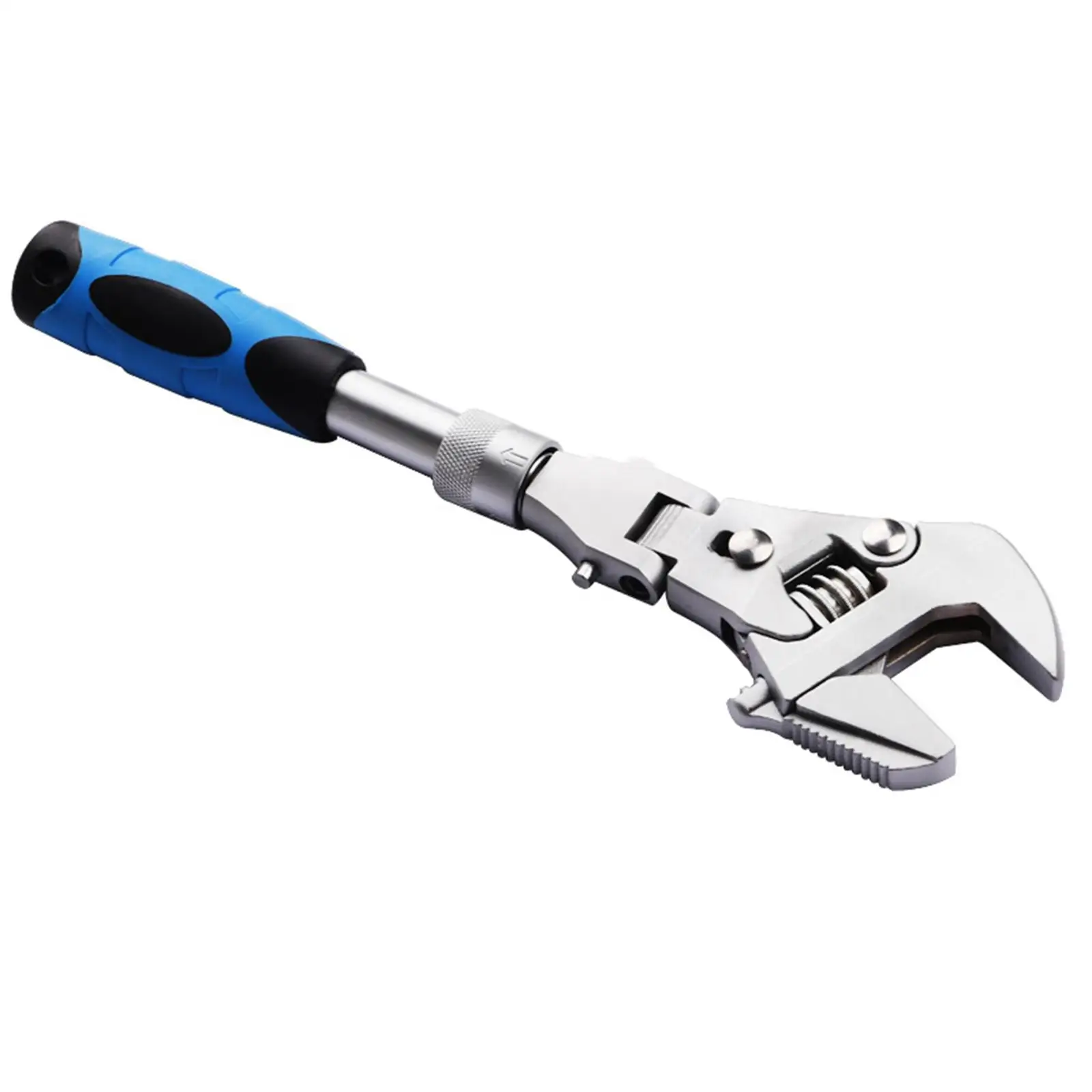5 in 1 Ratcheting Adjustable Wrench Multi-purpose Flex Head Steel Hand Tool Set for Workshop and Household Appliances