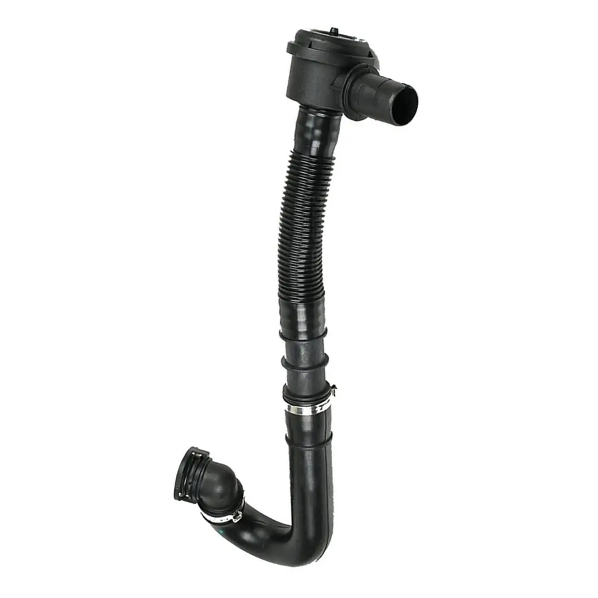 #59J Exhaust gas recirculation pipeline,Car Turbocharger Bypass Valve 13717594721 for BMW 7 F01 X6 (Black)