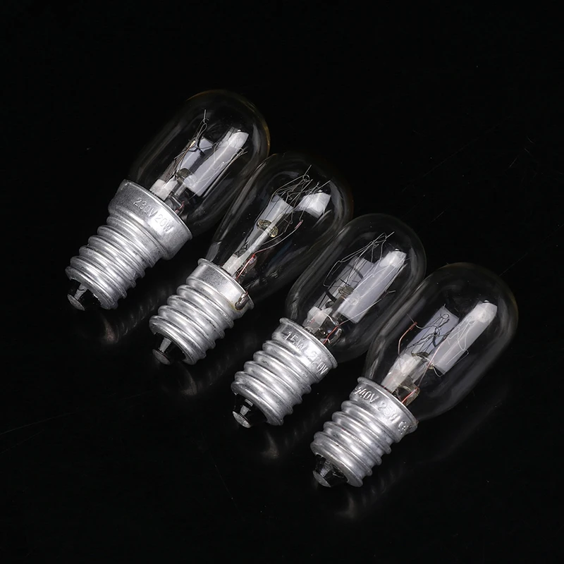 5Pcs E14 Salt Lamp Globe Bulb 10/15/20/25W 220V-230V Incandescent Bulbs Refrigerator Oven Light Bulbs Replacement Bulbs
