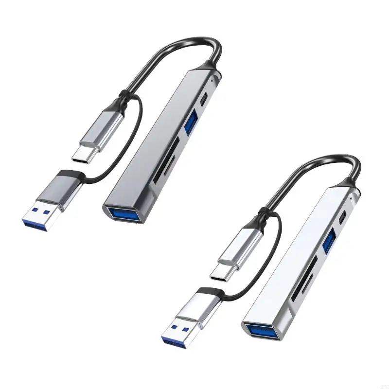 J2FC USB C Extension Cable USB Splitter USB C/USB MALE до 1XUSB2.0 1XUSB3.0 1XUSB C