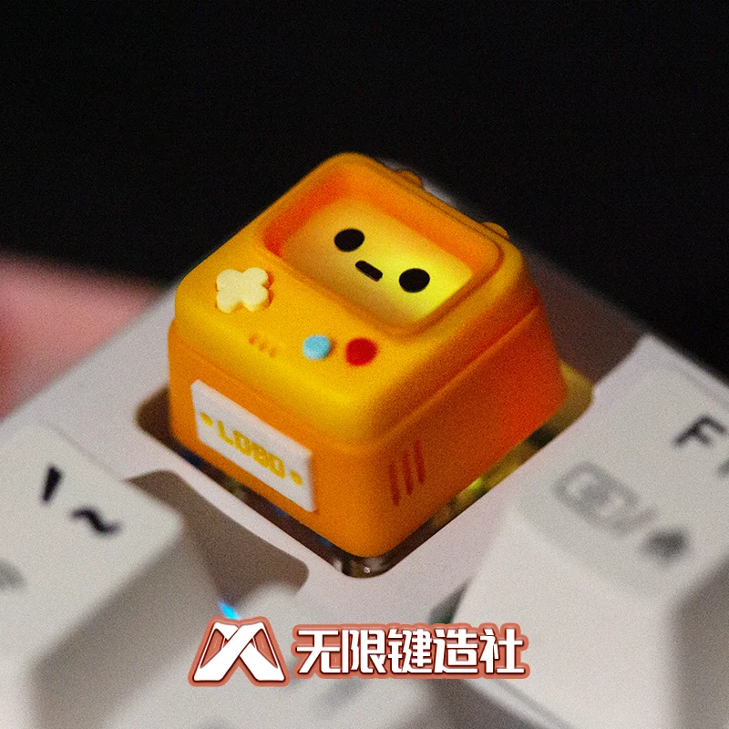 Retro Game Theme Mechanical Keyboard Keycap Resin Esc Key Layered Drip Glue Custom Gaming Keyboard Accessory Collectible Gift