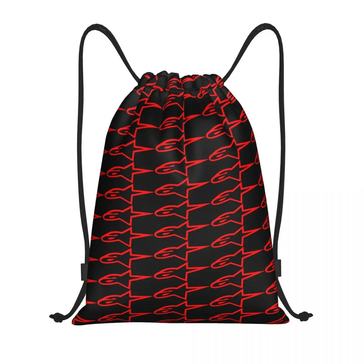 Custom Red Motocross Enduro Cross Drawstring Backpack Bags Men Women Lightweight Motorcycle Racing Gym Sports Sackpack Sacks