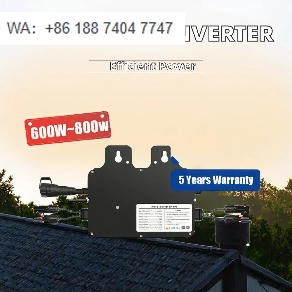 

ACrevPOWER SP-CT 800 VDE0126 VDE0145 Сертифицированный 600W микроинвертор для солнечных панелей с интеллектуальным MPPT-контроллером, однофазный, для подключения к сети