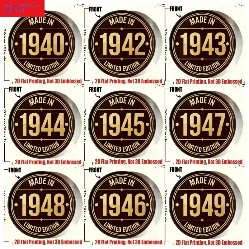 2D Flat, 1Pc 1940-1…