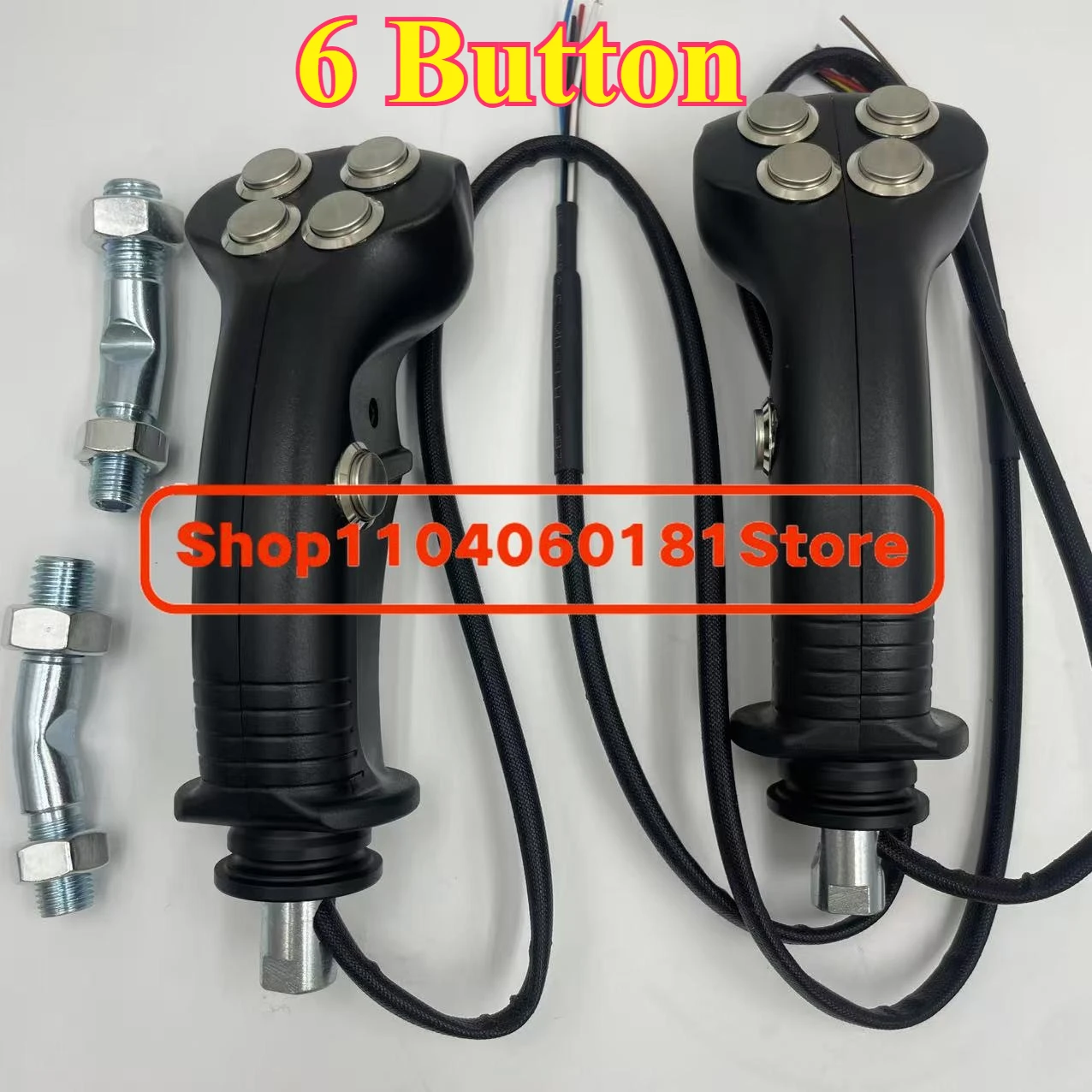 

6 Button Joystick Handle Parts Excavation Clip Grab Logging Ironstone Agricultural Harvester Modified Electronic Control