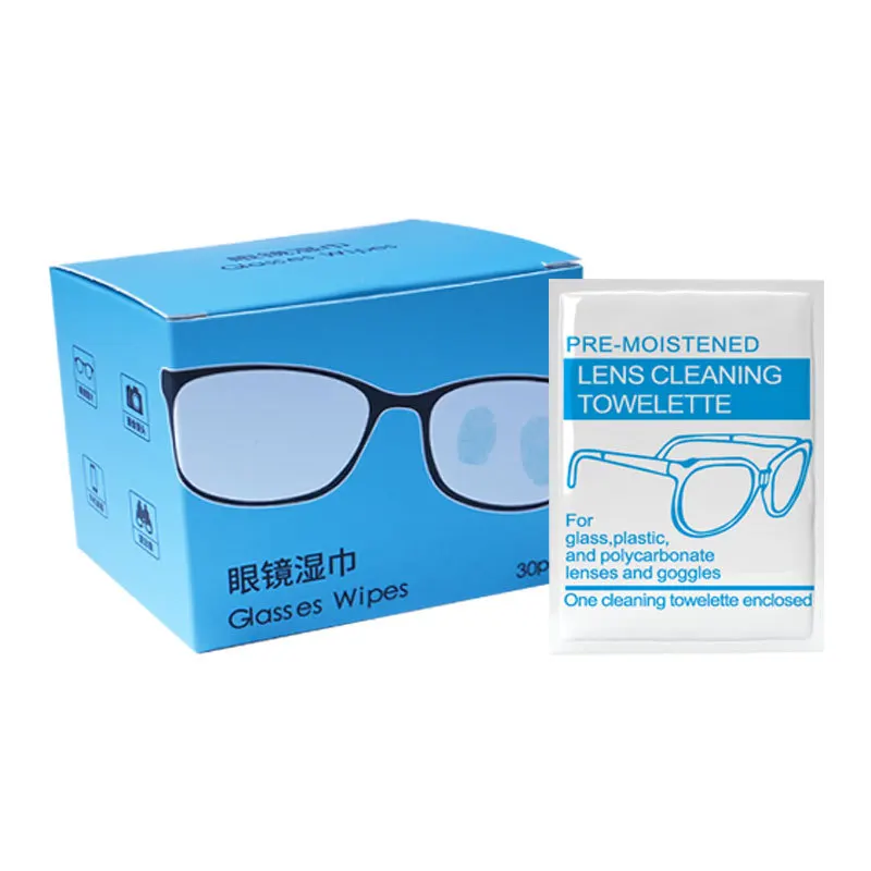 

Individually packaged glasses wipes lens cleaning wipes glasses wipes disposable paper quick-drying without trace.