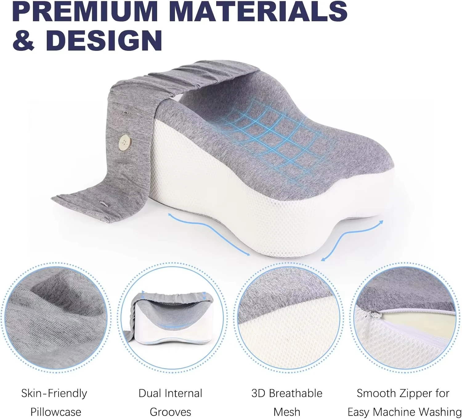 Orthopedic Slow Rebound Memory foam Knee Leg Pregnant Women pillow Side Sleeping Clip Leg Pillow Thigh Leg Pad Support Cushion