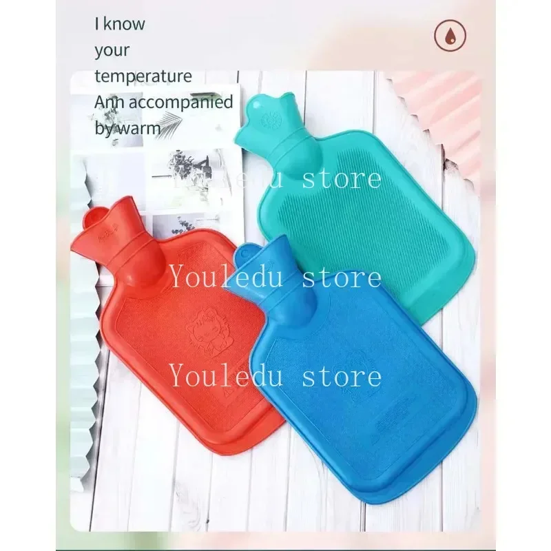 1PC 500ml Water Injection Rubber Hot Water Bottle Thick Hot Water Bottle Warm  Bag Hand Feet Warmer  Bottle