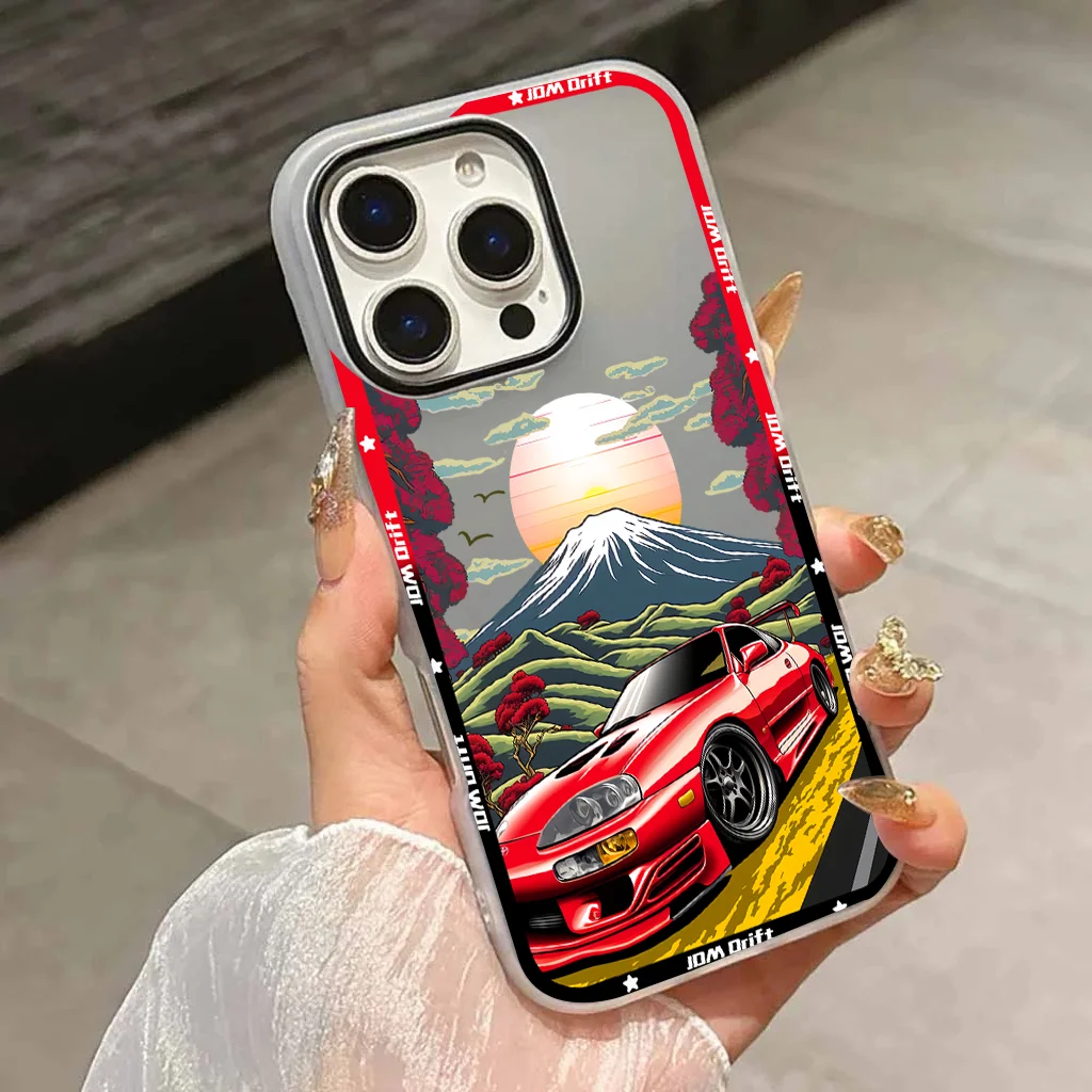 Matte Candy Color 2 in 1 Phone Case for Samsung Galaxy A57 A56 A36 A26 A17 A07 A35 A16 A55 A54 A34 A24 JDM Dream Car Cool 4G 5G