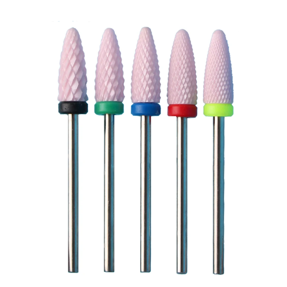 1pc Ceramic Nail Drill Bit Milling Cutters for Manicure Burr Electric Cuticle Remove Files Gel Polish Tools Nails Accessories