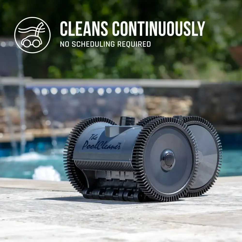 W3PVS20GST Poolvergnuegen Suction Pool Cleaner for In-Ground Pools up to 20 x 40 ft.(Automatic Pool Vaccum), Gray