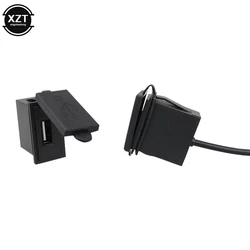 Mini Usb Charger Socket 2.4A 12v For Motorcycle Auto Truck ATV Boat Car RV Bus Waterproof Power Adapter Outlet For All Phones