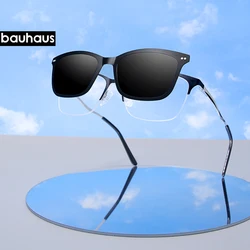 Metal Half Rimless Frame Men Eyeglasses Fashion Frame Brand Design Plain Eye glasses retro de grau femininos