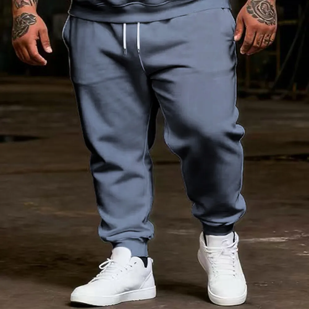 طقم هودي رجالي مقاس كبير S-9xl مع عناصر بحرية - ملابس كاجوال مكونة من قطعتين، قماش ناعم، ميزات مرساة وتفاصيل مخططة #3