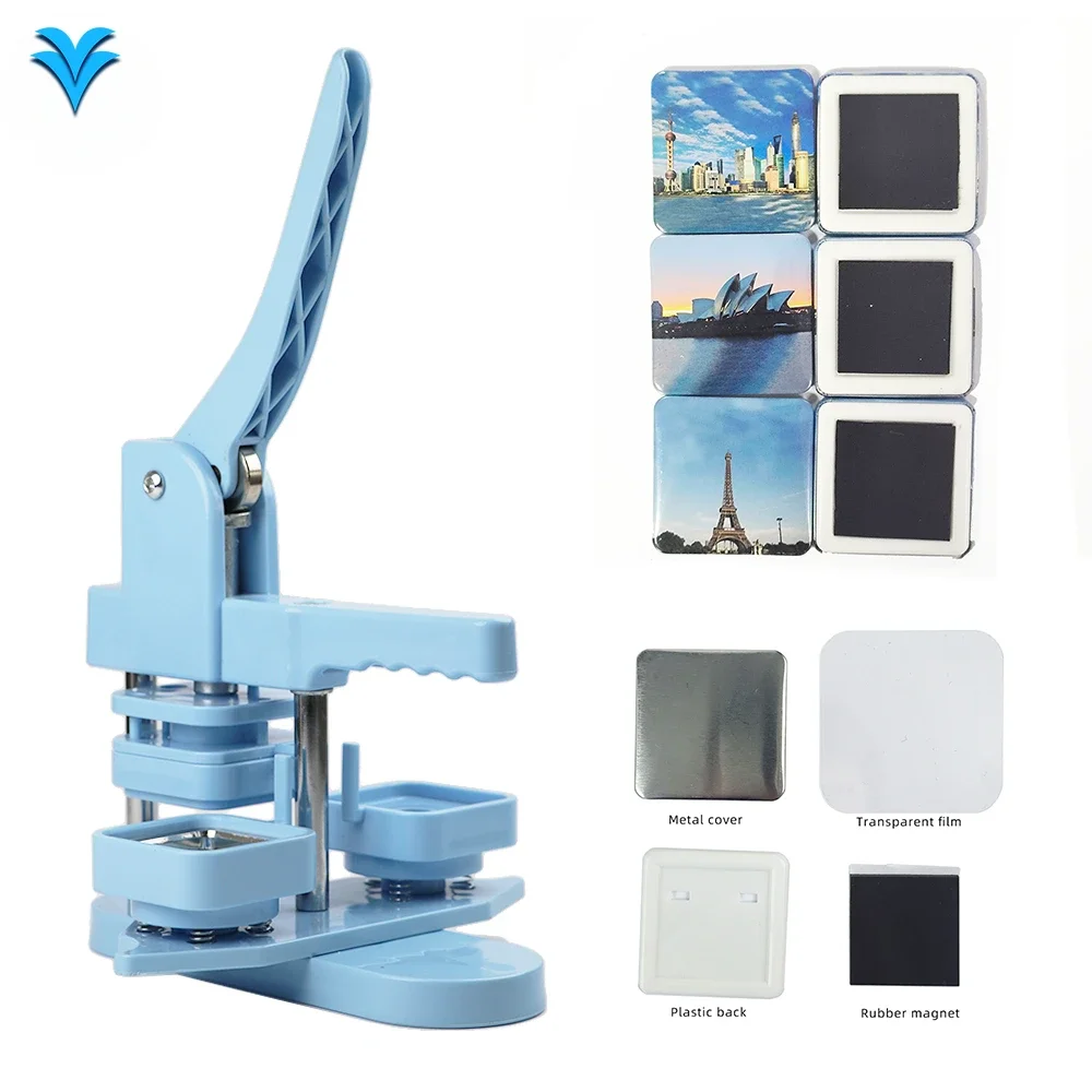 50*50mm 2inch Square Fridge Magnet Making Machine Kit Including 100 pcs Magnet Materials