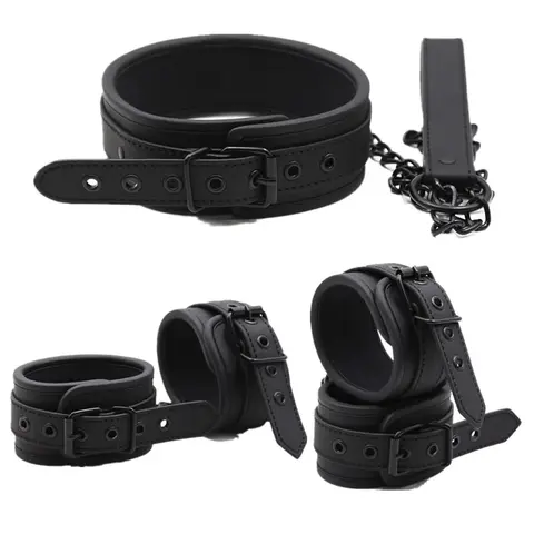 sexx Toys for Woman BDSM sexx Bondage Set Erotic Adults Toys Handcuffs Ankle Cuffs Collar sexx Toy Kit Adults Games sexx Products