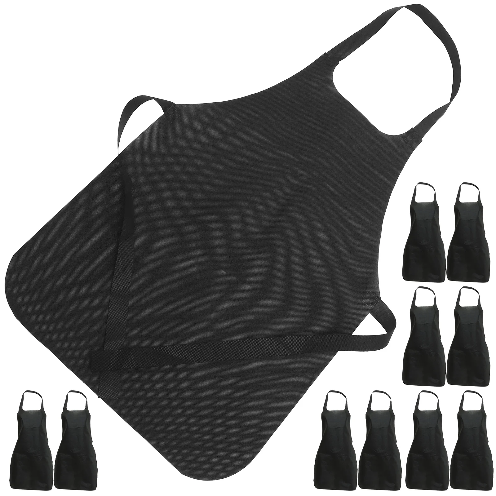 11 Pcs Disposable Apron Non-woven Thickened Aprons Pretty Convenient for Cooking