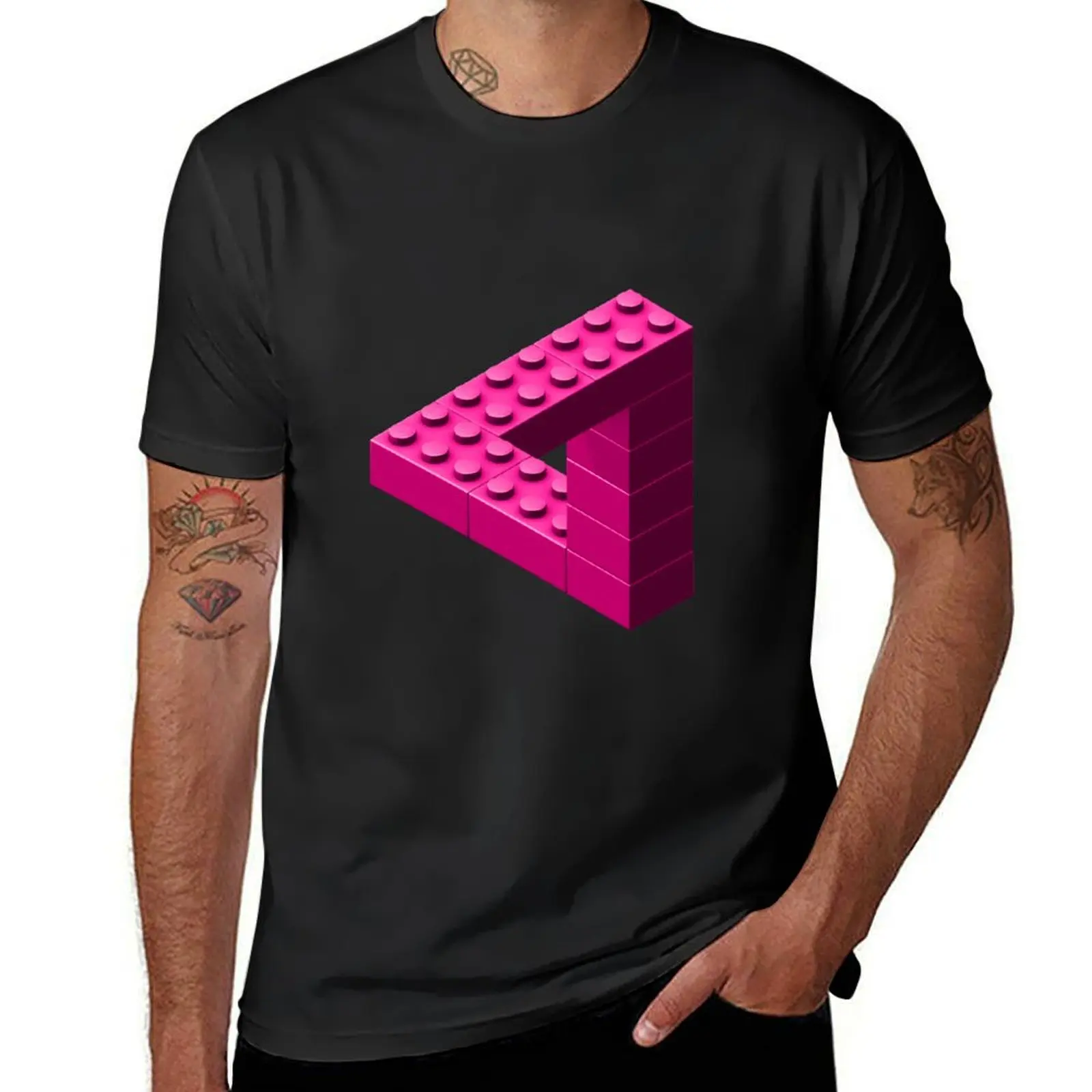 

Escher Toy Bricks - Pink T-Shirt cute tops tees animal prinfor boys customs t shirts for men pack