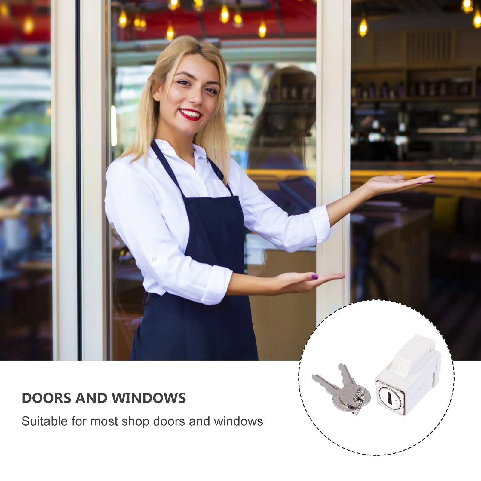 

Zinc Alloy Sliding Window Lock Security Door Child Safety Sash Stopper Easy Install No Tools Scratch Resistant Durable Glass