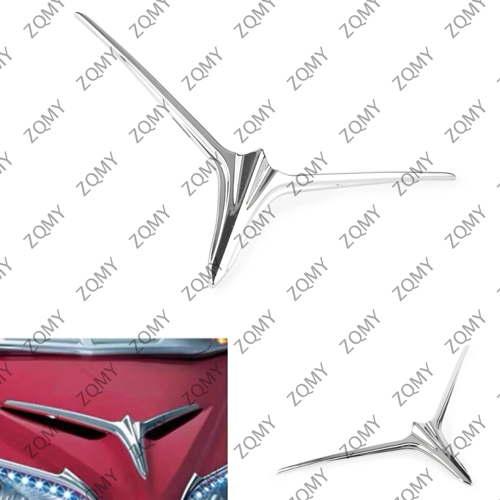 Chrome ABS Motorbike Upper Fairing Eyebrow Trim Accent Decoration For Honda Gold Wing GL 1800 2012 2013 2014 2015 2016 2017