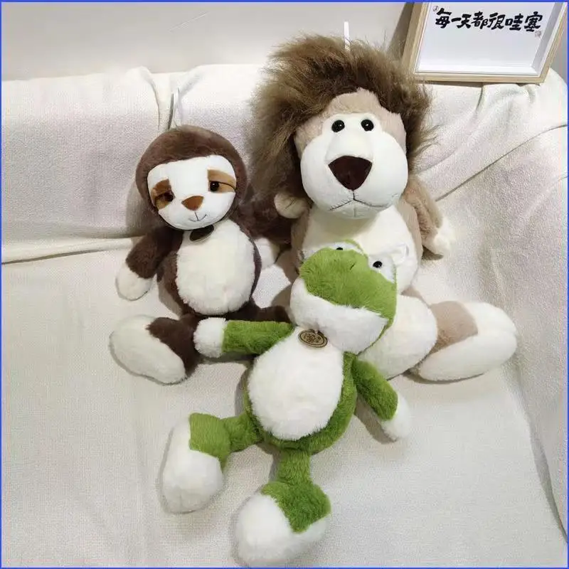 

35/50cm Cute Animal Plushies Toy New Soft Frog Panda Hippo Elephant Monkey Koala Lion Sloth Stuffed Dolls Kawaii Christmas Gifts