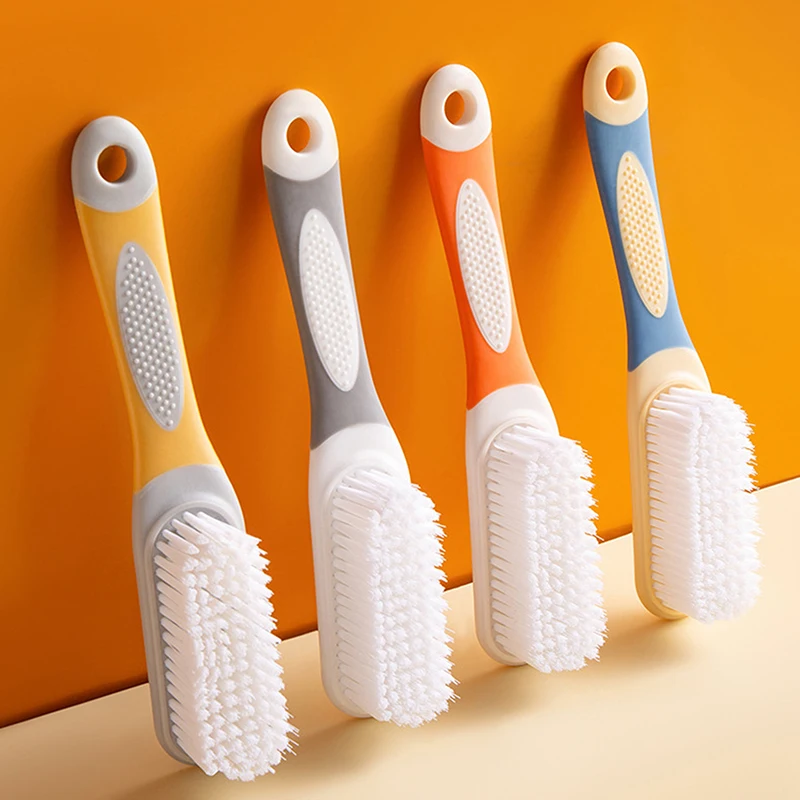 

Long Handle Scrubbing Brush Soft Bristle Laundry Clothes Shoes Scrub Brush Portable Plastic Cleaning Brush For Kitchen Bathroom