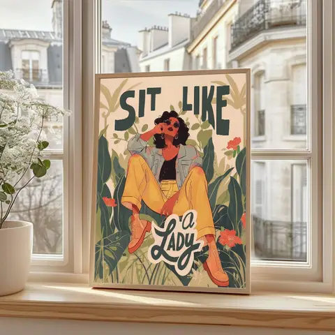 Bohemian Aesthetic Art Poster Feminist Inspirational Home Decor Wall Art Bedroom Living Room Canvas Painting Printed artwork