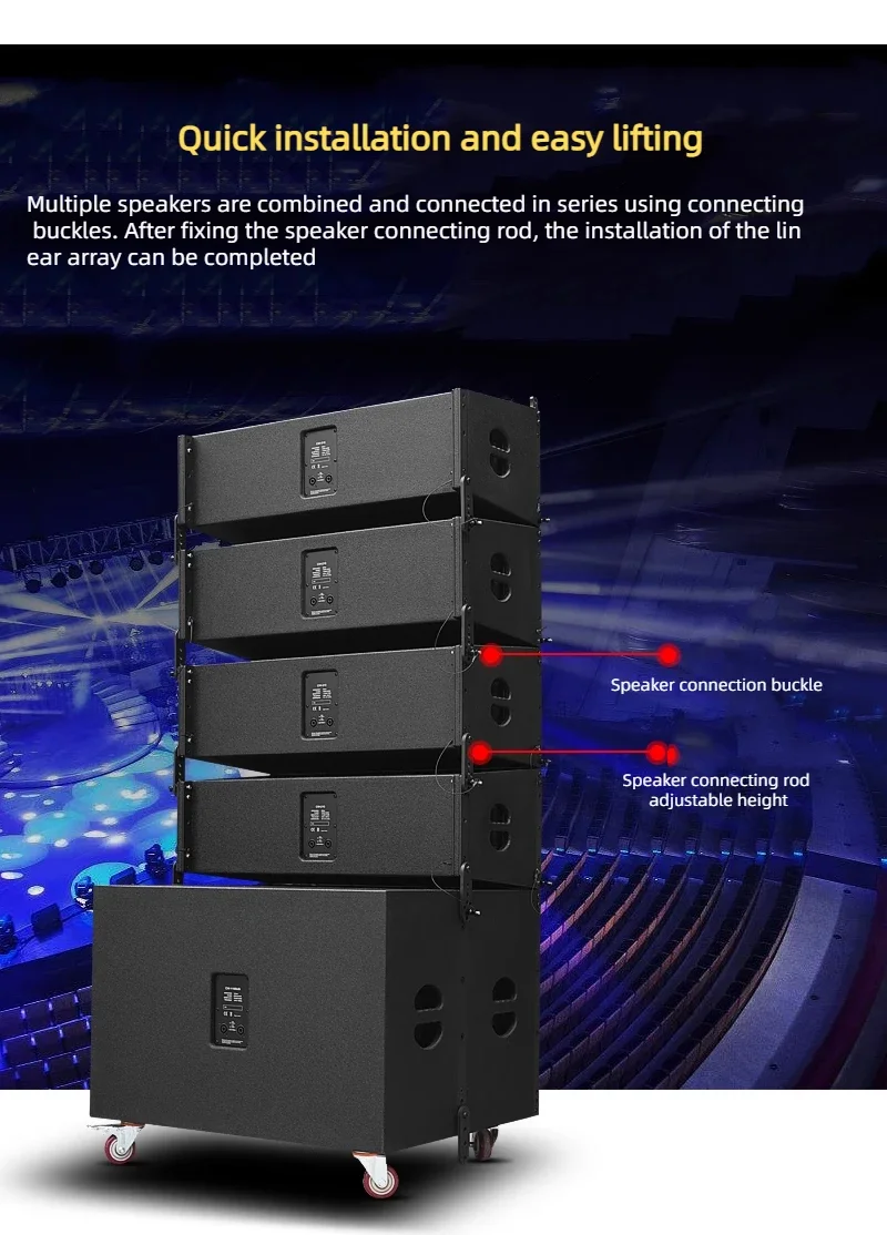 Single 10 Inch Line Array Sound Complete Professional Sound System Passive Speaker