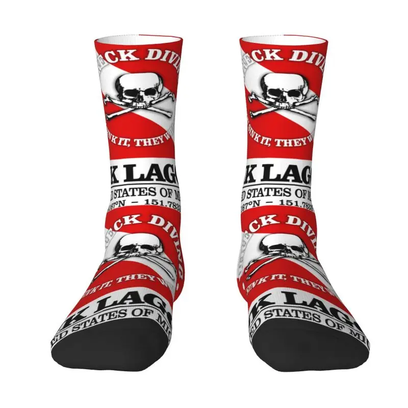 

Scuba Diving Dive Diver Dress Socks for Men Women Warm Fashion Crew Socks