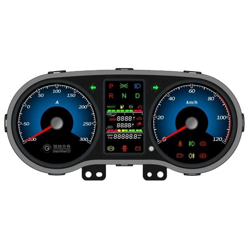 E725 جديد سيارة كهربائية أداة العنقودية الرقمية LCD لوحة القيادة لعداد السيارات لعزل السيارات