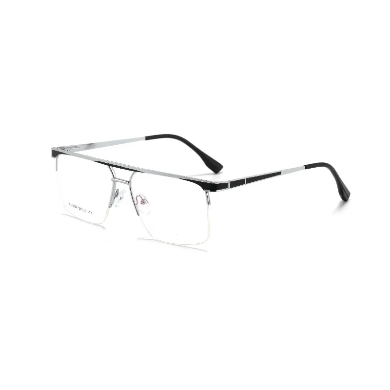 New Retro Style Two Bridge Metal Frame Optical Glasses Gold Silver For Men Bussiness Outdoor