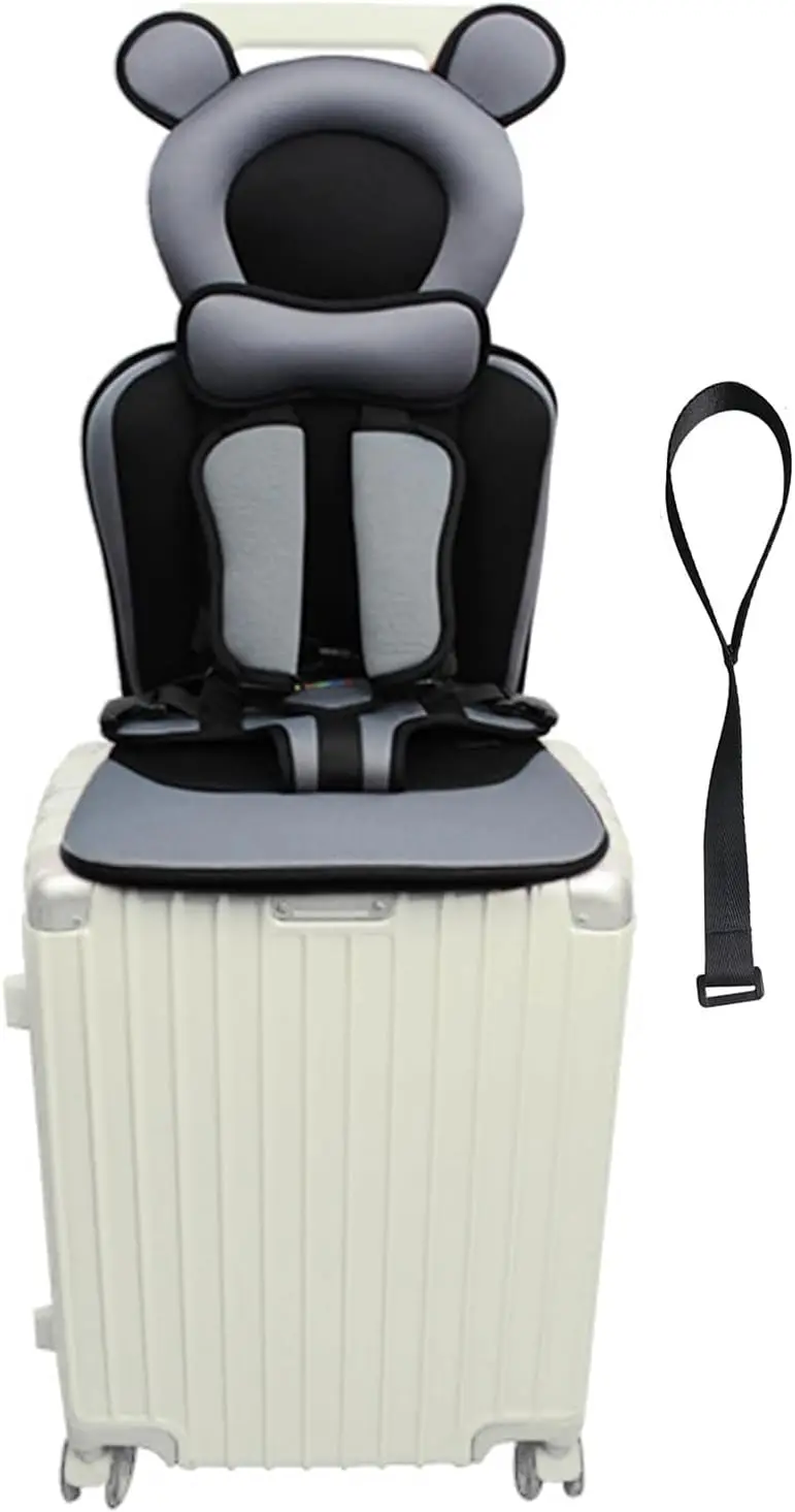 

Портативное детское сиденье для путешествий с противоскользящим ремнем, чемодан-каталка для детей и малышей