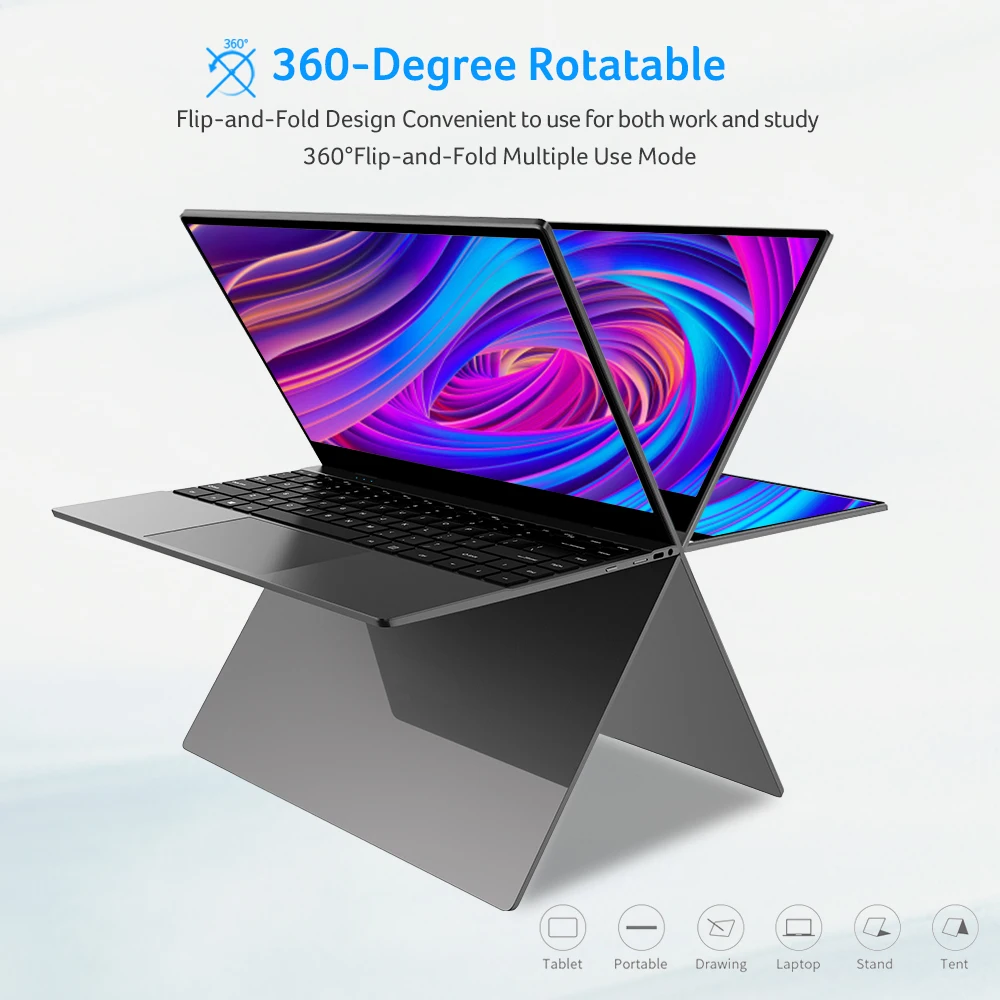 14 Inch Lapdock Display Portable Monitor Touchscreen With Keyboard Built-in 5000mah Battery 1080P FHD OSD USB C Computer Monitor