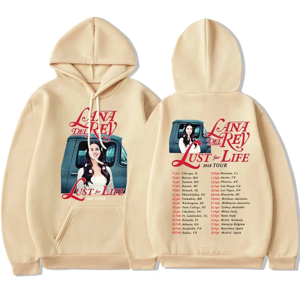 New Singer Lana Del Rey Lust for Life Hoodies Printed Men Woman Hoodie Streetwear Sweatshirts Pullovers Harajuku Unisex Clothing