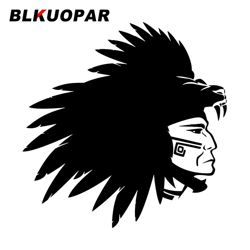 BLKUOPAR Aztec Warrior Car Stickers Vinyl Creative Decal Waterproof Scratch-Proof Air Conditioner Motorcycle Graphics Car Lable