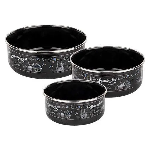 Tantitoni Love Menu pcs set Enamel Storage Bowl Set