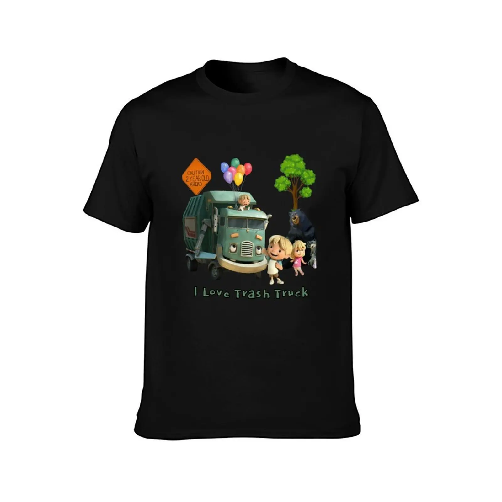 Picture collage of the coolest truck in town T-Shirt Anti-Fade Casual Tee Shirt T-Shirt
