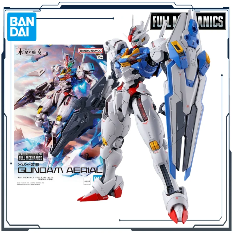 

BANDAI Original FM Series XVX-016 GUNDAM AERIAL 1/100 Anime Figure Assembly Model Toys Gifts for Boys Collectible Ornaments