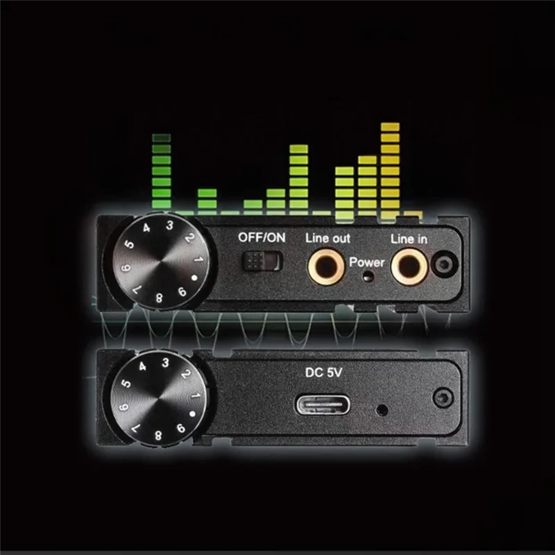 APPLIA-Hifi Bass Headphone Earphone Audio Amplifier 16-600Ω With BT 5.0 3.5Mm Aux For Phone PC Music Player AMP