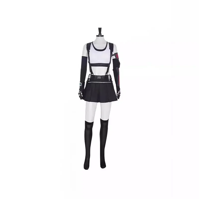 Final Fantasy Tifa Cosplay Tifa Lockhart Cosplay Kostuum Volwassen Vrouwen Meisjes Sexy Outfits Fantasia Halloween Carnaval Pak @ 0Z *