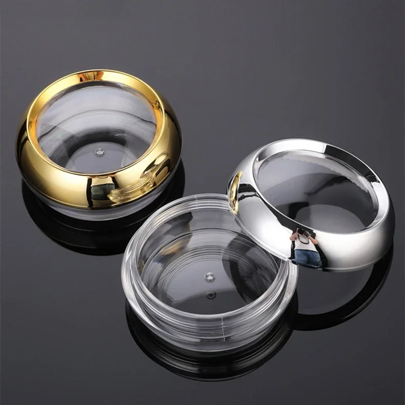 

Cream Bottle Acrylic Jar Eyeshadow Sub Travel Capsule Box Empty Plastic Clear Portable Collection Pot Medicine Storage Container