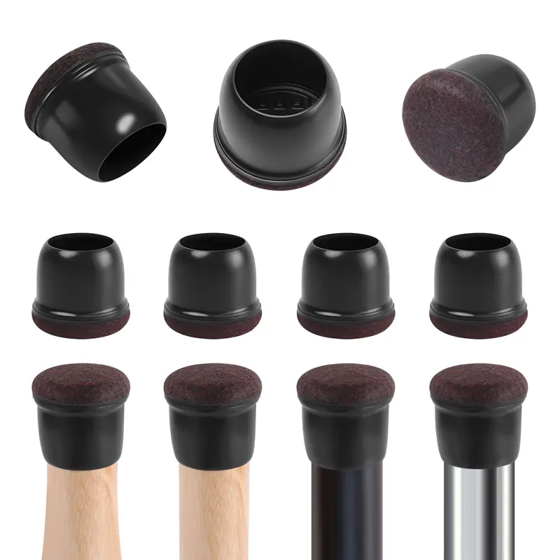 8PCS Chair Leg Floor Protectors Round Silicone Furniture Leg Foot Covers Table Feet Cups For Hardwood Floors Thick Wrap Felt Pad - Image 11