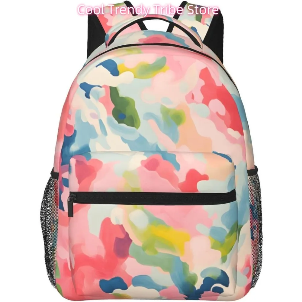 

Сумка для ноутбука «Снова в школу», цветной камуфляжный легкий рюкзак для ноутбука, легкий многоцелевой дорожный повседневный рюкзак унисекс Col