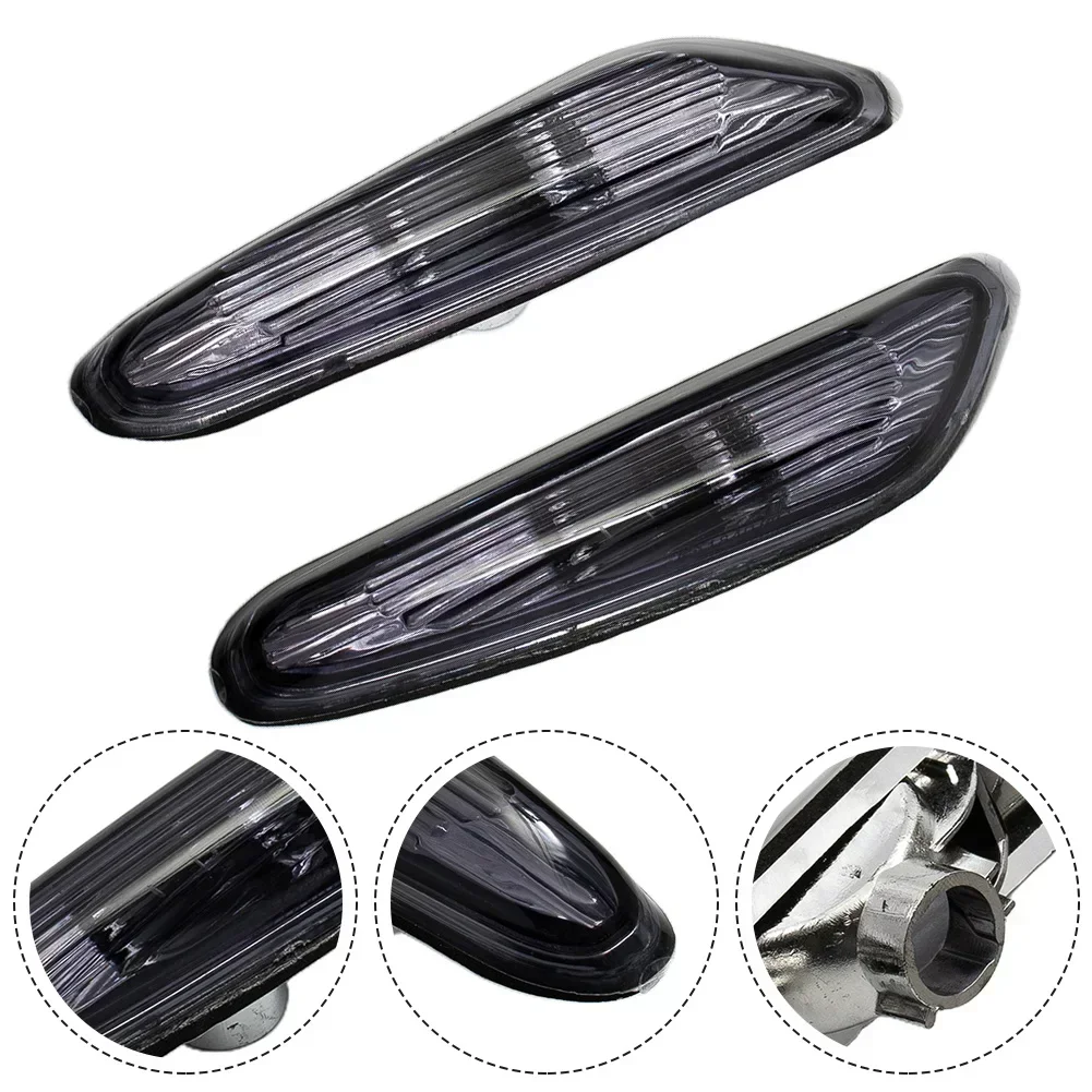 1Pair Of New Side Marker Light Turn Indicator Lamp For BMW E46 E60 E61 E83 Front /left/right No Bulbs 55W 12V side marker lights