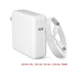 96W USB C hızlı şarj güç adaptörü yeni MacBook hava 13 ile uyumlu