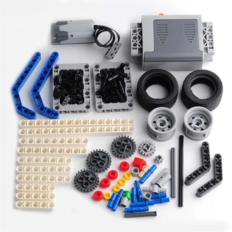 Bricks Kit AA-Batteriekasten, M-Motor, technisches MOC-Motorrad-Set, kompatibel mit Legoeds-Bausteinen, 8883, 8881, Power-Gruppen-Spielzeug