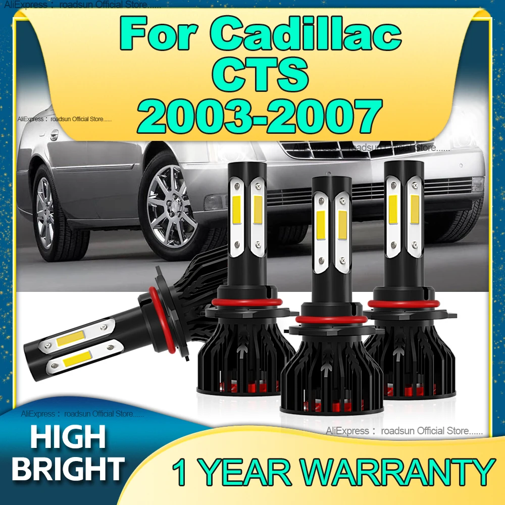 

2/4Pcs 180W Canbus Led 6000K Car Headlight Bulb HB3 HB4 Turbo Lamp with Fan For Cadillac CTS 2003 2004 2005 2006 2007