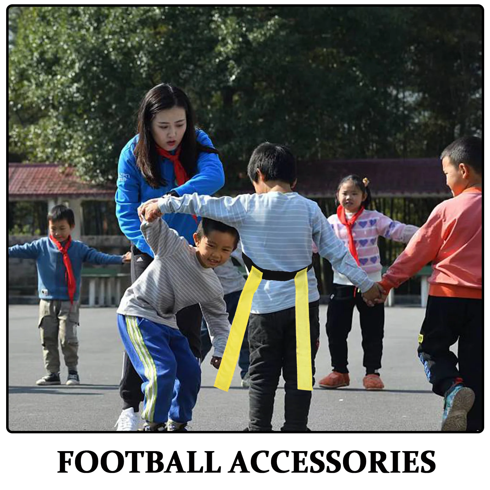 4Pcs Rugby Flag Belts Lightweight Outdoor Game Waist Flags Flag Football Training Sports Team Play Football Waist Belt